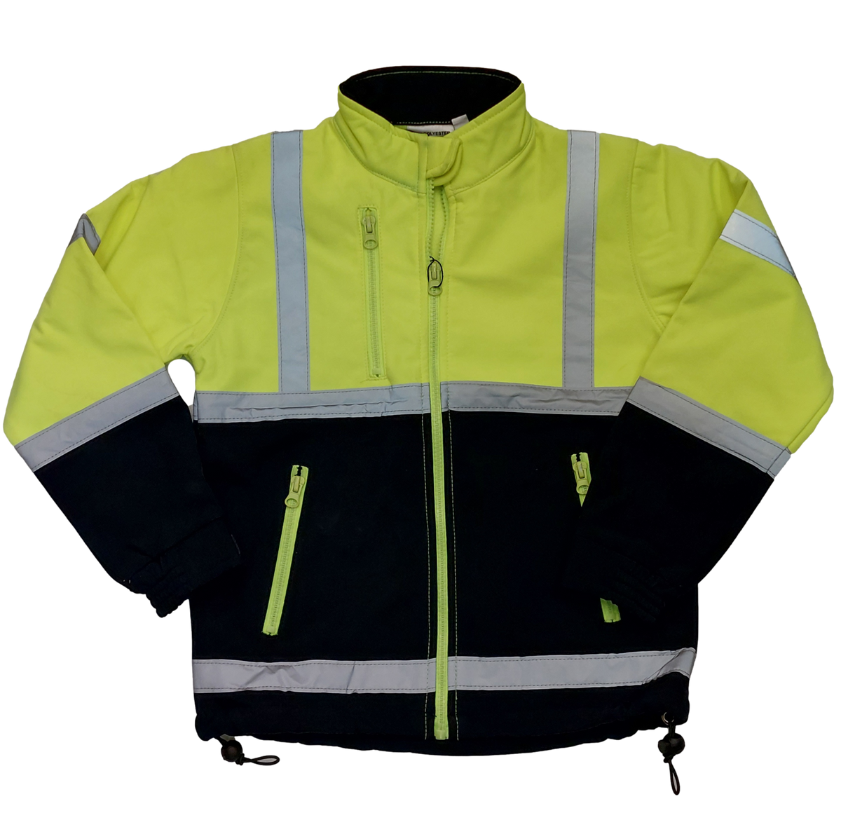 Kids Hi Vis Softshell - Yellow/Navy - SuperStuff Workwear