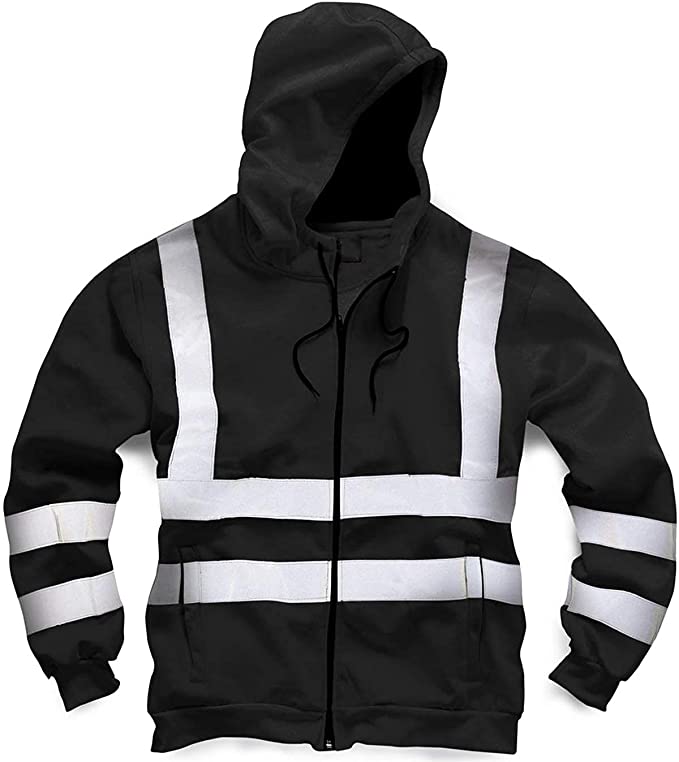 Black Security Zipped Hoodie - SuperStuff Workwear