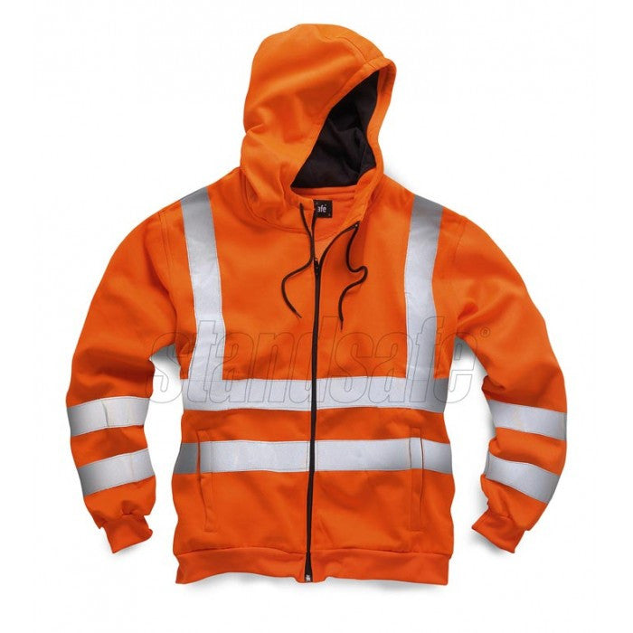 Orange Hi Vis Zipper EN ISO 20471 GO/RT 3279/RIS-3279-TOM - SuperStuff Workwear