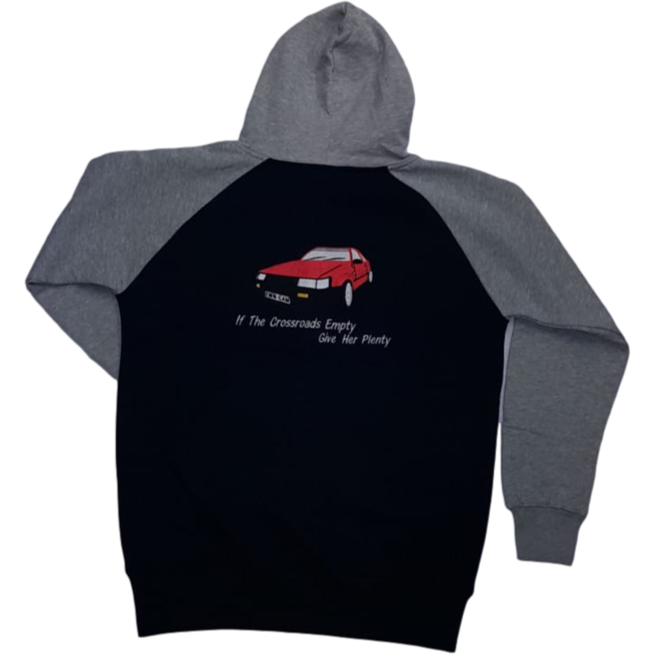 Car Hoodie - Red - Back View - SuperStuff Workwear