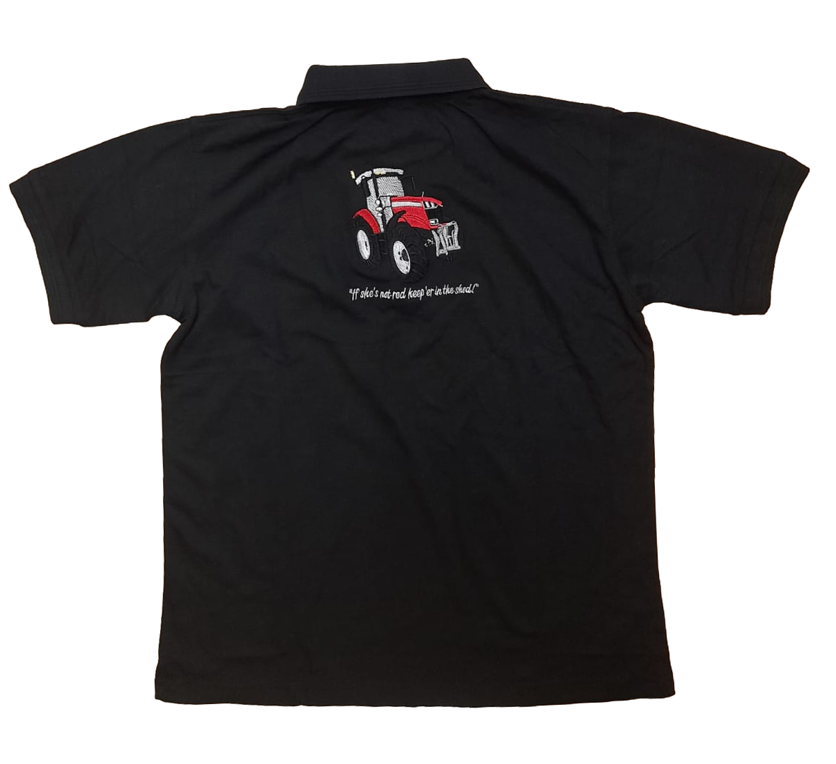 Kids Red Tractor Polo - Back View - SuperStuff Workwear