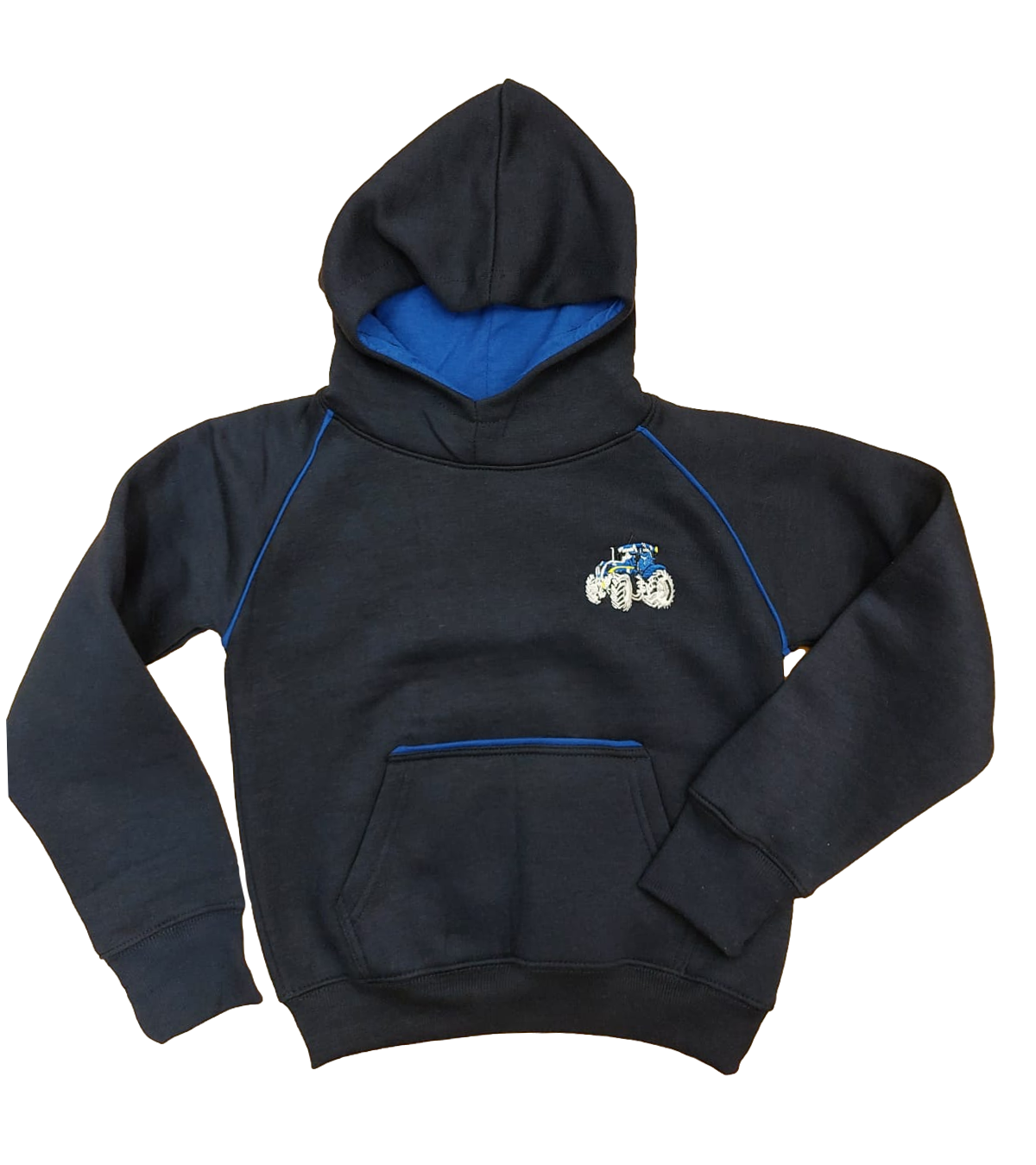 Kids Blue Tractor Hoodie