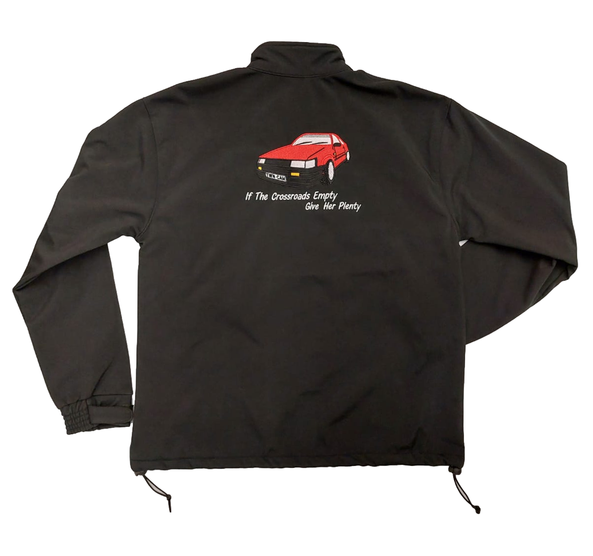 Car Embroidered Adults Softshell Jacket - Back View - SuperStuff Workwear