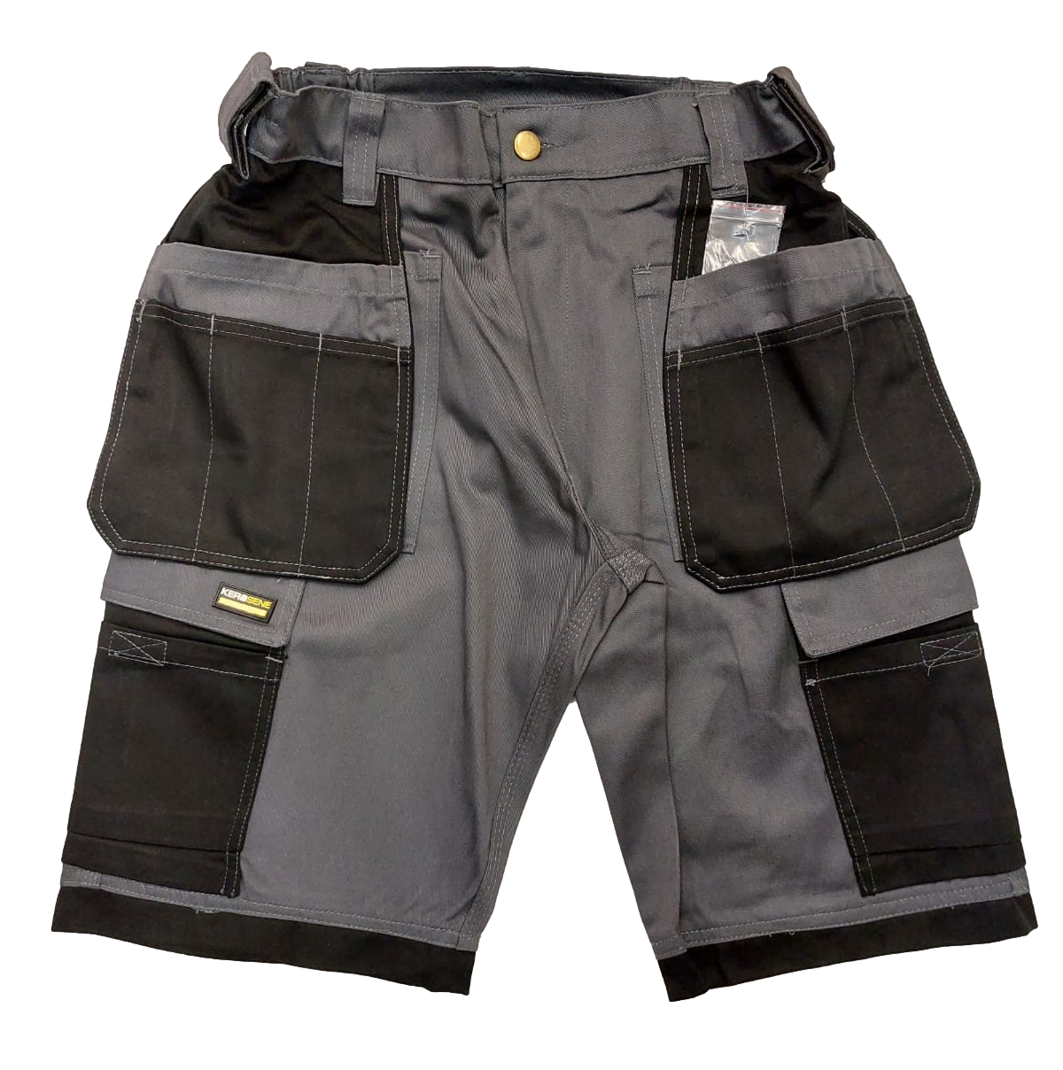 Kerosene Work Shorts - Black - Side View - SuperStuff Workwear