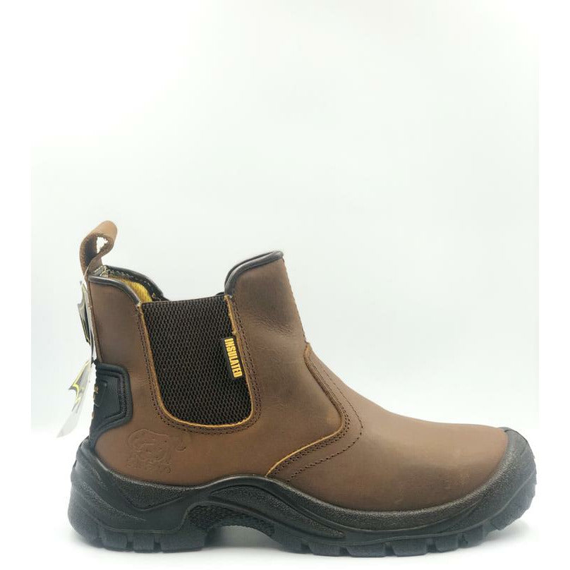Heavy Duty Leather Slip On - Back View - SuperStuff Workwear