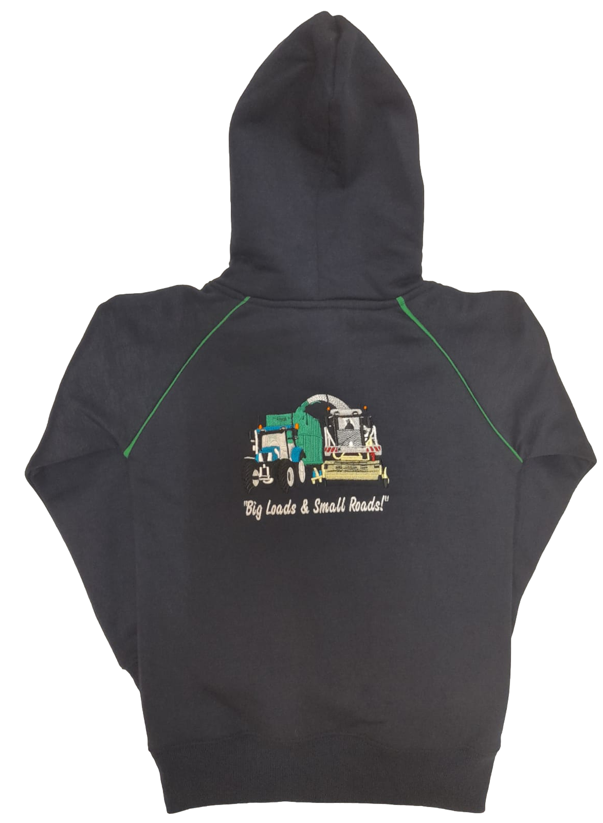 Kids Combine Harvester Hoodie - Back View - SuperStuff Workwear