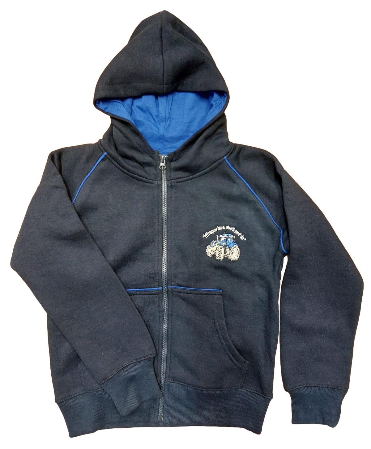 Kids Blue Tractor Zipper