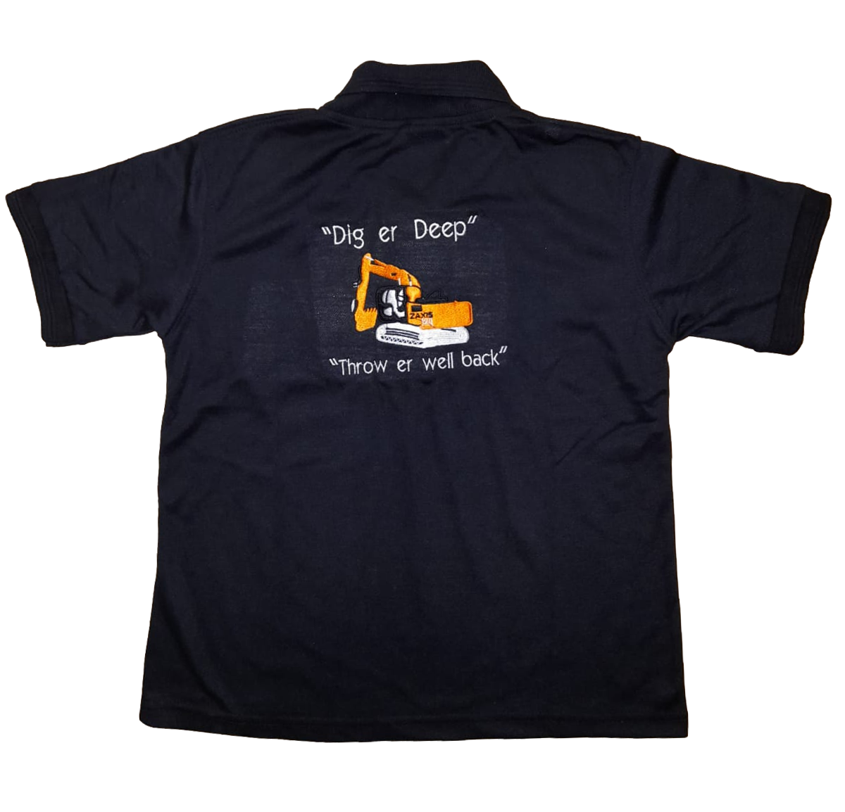 Kids Digger Polo - Back View - SuperStuff Workwear