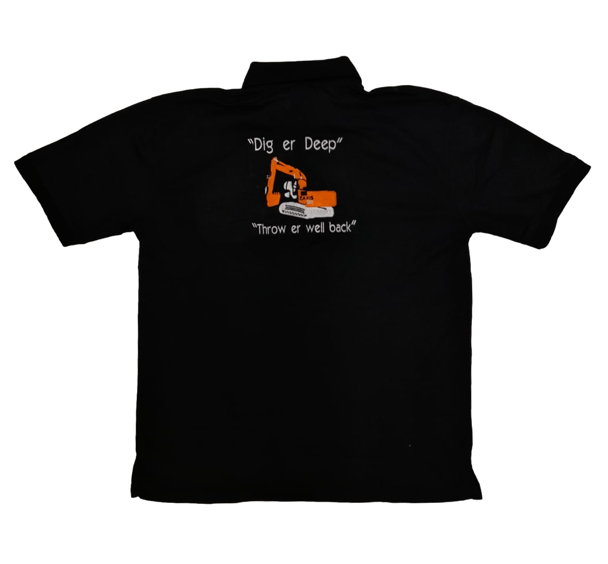 Mens Digger Polo Shirt - Back View - SuperStuff Workwear