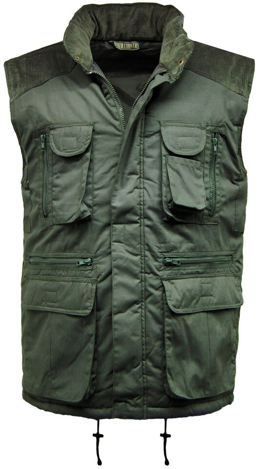 Kerosene Quilted Lined Mullti Pocket Bodywarmer - Black - Close Up - SuperStuff Workwear
