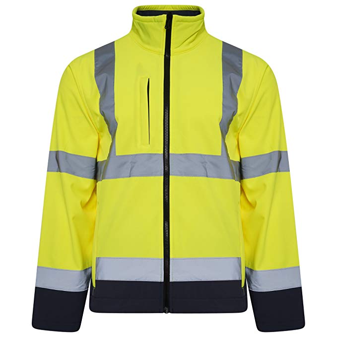 Orange Hi Vis Two Tone Softshell JACKET - SuperStuff Workwear