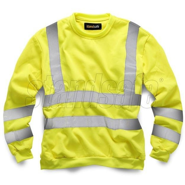 Yellow Hi Vis Sweatshirt EN ISO 20471 - SuperStuff Workwear