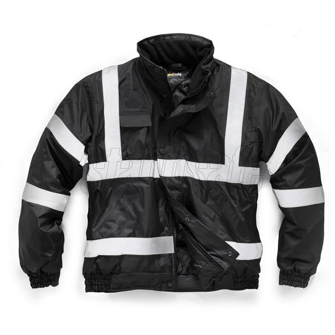 Black Bomber Security Jacket EN343 - SuperStuff Workwear