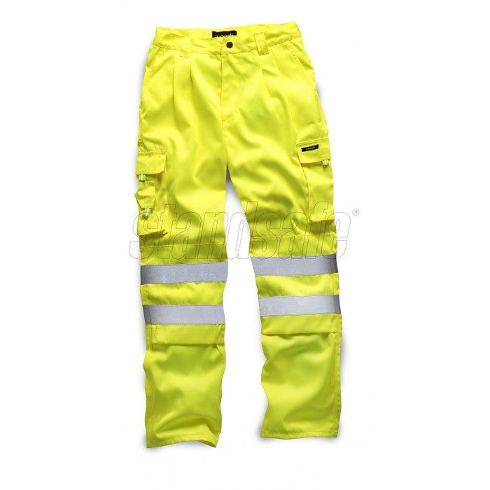 HI VIS POLYCOTTON Work TROUSER Orange EN ISO 20471 GO/RT 3279/RIS-3279-TOM - SuperStuff Workwear