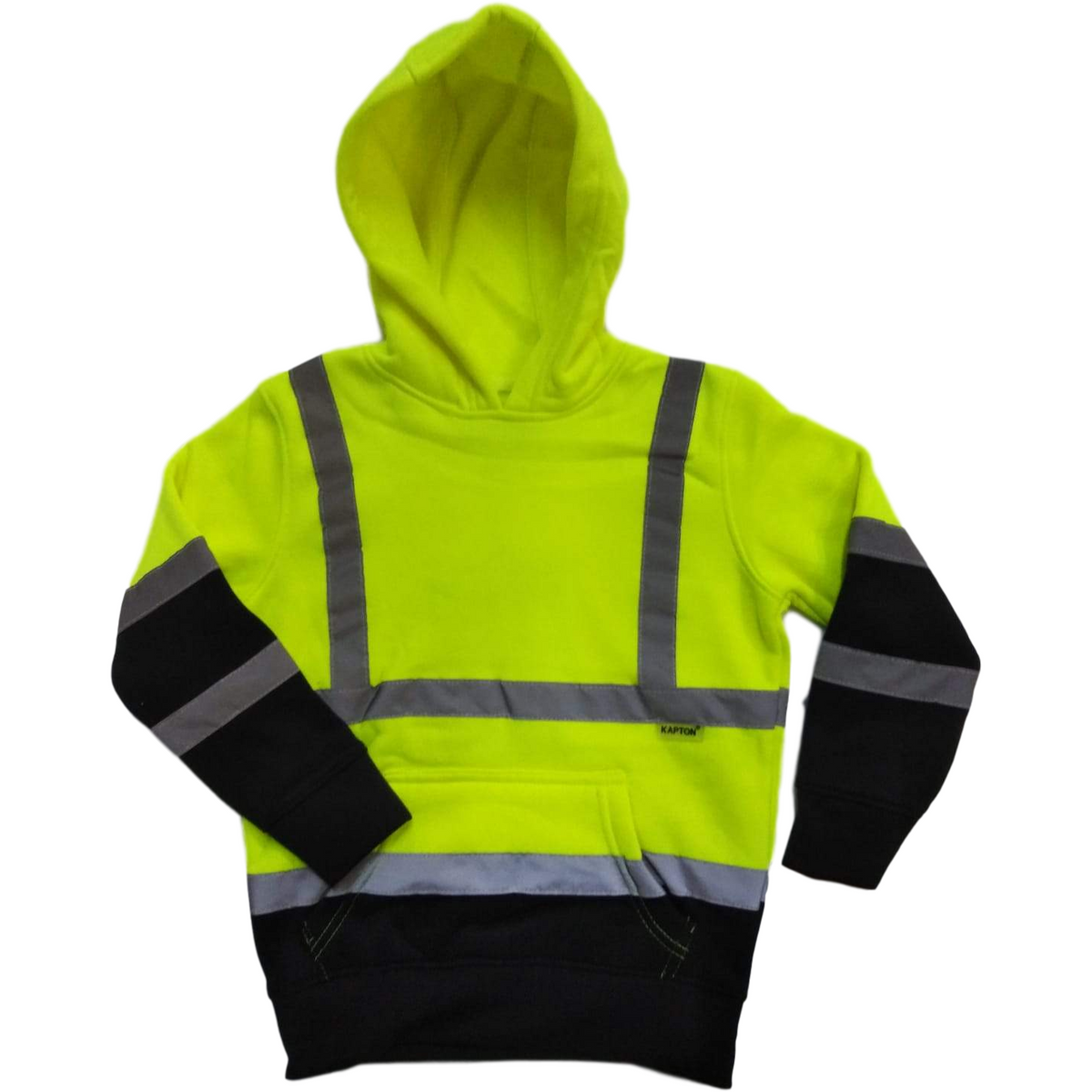 Kids Hi Vis Hoodie - Yellow/Navy - SuperStuff Workwear