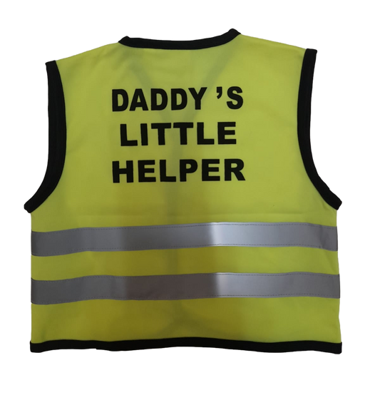 Kids Daddy's Little Helper Vest - Yellow - SuperStuff Workwear