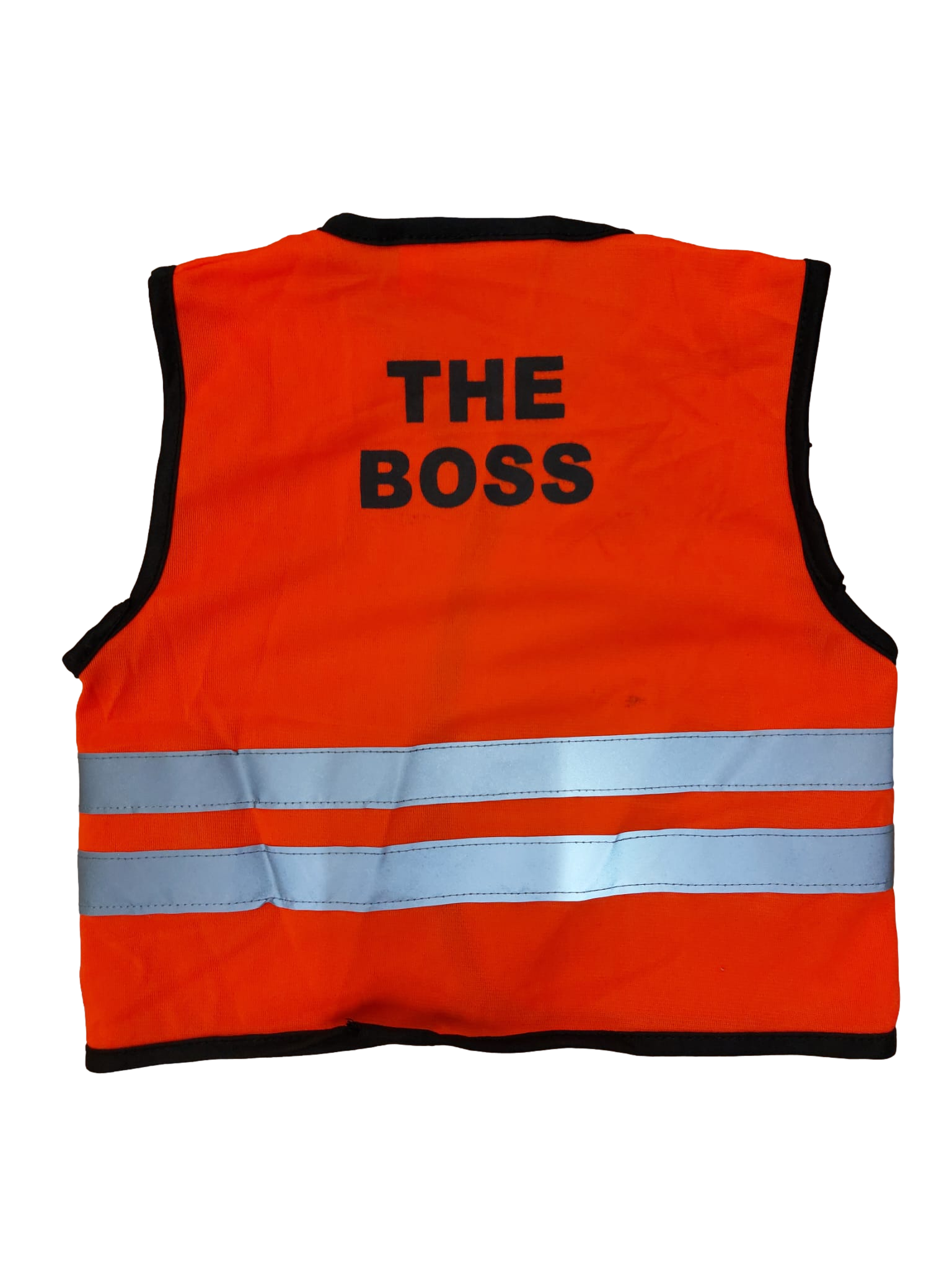 Kids The Boss Vest - Orange - Back View - SuperStuff Workwear