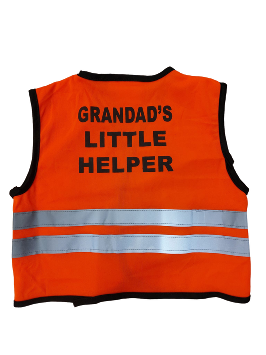 Kids Grandads Little Helper Vest - Orange - SuperStuff Workwear